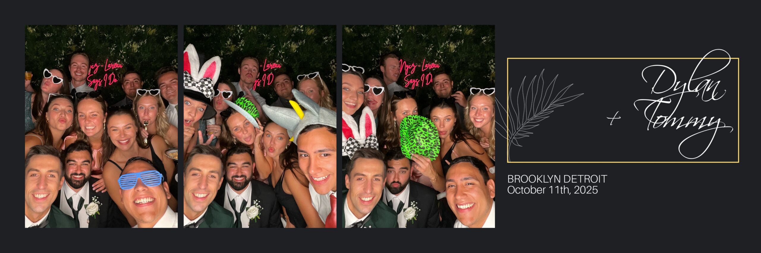 Dylan and Tommy photobooth print layout